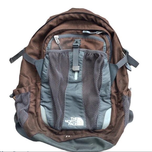 The north face brown black RECON backpack